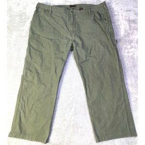 Wolverine Jeans Men's 42X27 (Tag 42X32) Green‎ Carpenter Work Pants Canvas